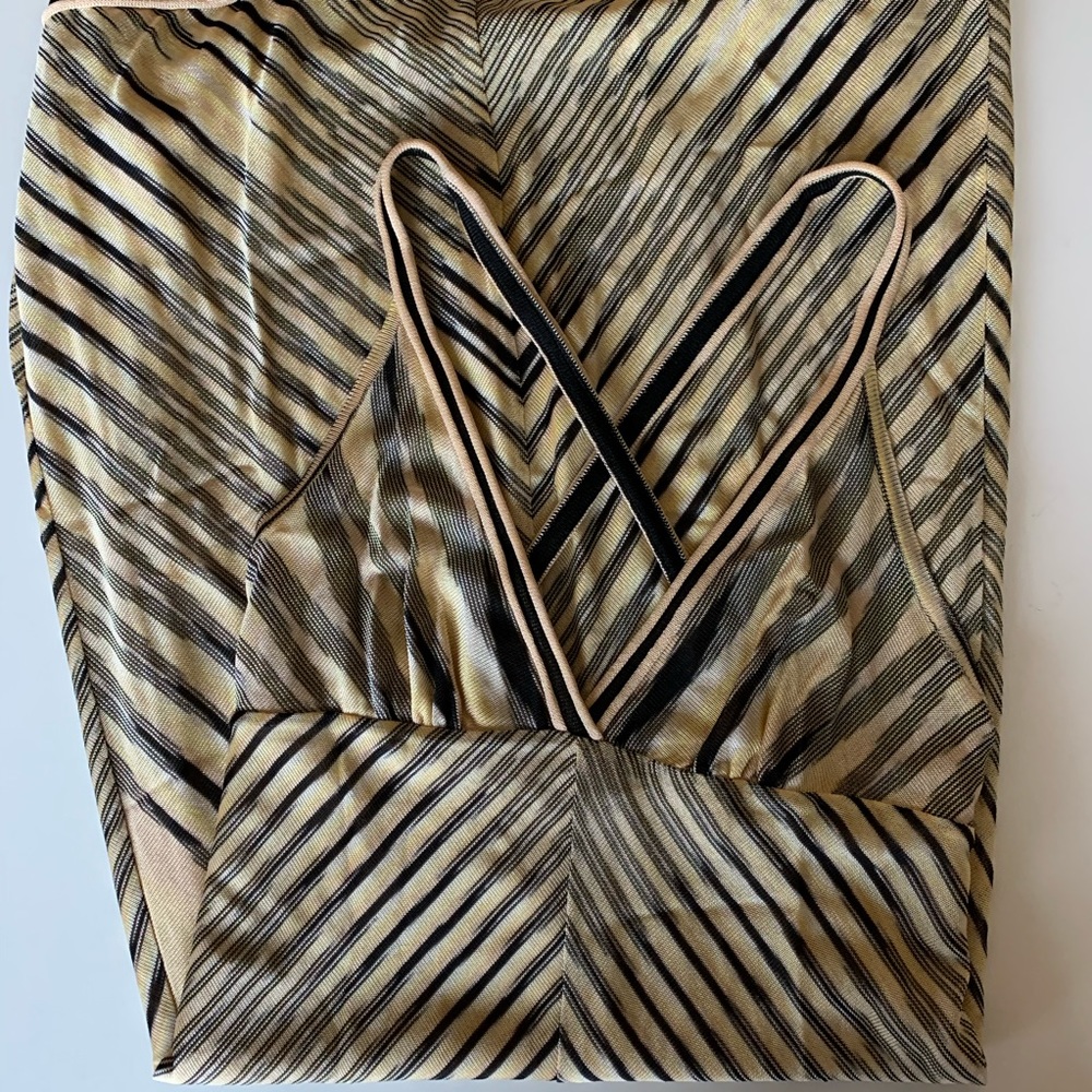 Missoni yellow cream black dress 38/2